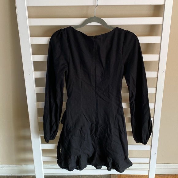 NWOT Princess Polly The VILLA Mini Black Dress Long Sleeve - Picture 10 of 14